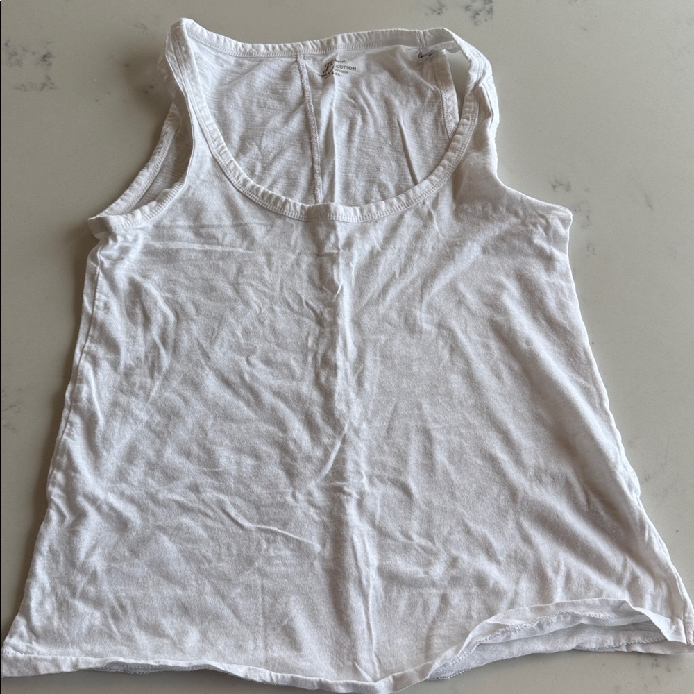 J. Crew Slub Cotton Scoopneck Tank